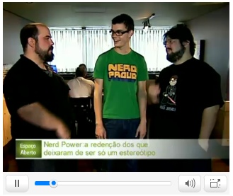 Frame do programa sobre o Nerd Power na Globo News