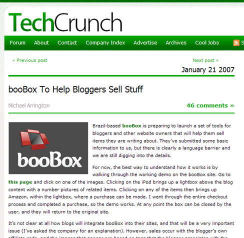 booBox no TechCrunch