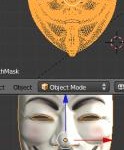 Modelo da máscara de Guy Fawkes