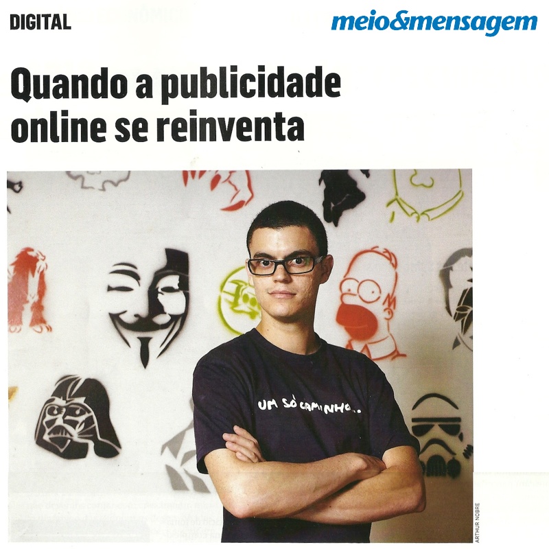 Imagem de divulgação de "Quando a Publicidade Online se Reinventa" artigo no Meio & Mensagem de 2012-01-07