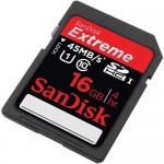 SanDisk 16GB SDHC Extreme Class 10 UHS-1 Memory Card