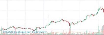 Trecho do gráfico anterior, demonstrando que o mesmo "padrão de bolha" aconteceu quando o bitcoin valia €6 mil, mas a criptomoeda não caiu (conforme o gráfico de bolha previa) e continuou subindo até €16 mil.